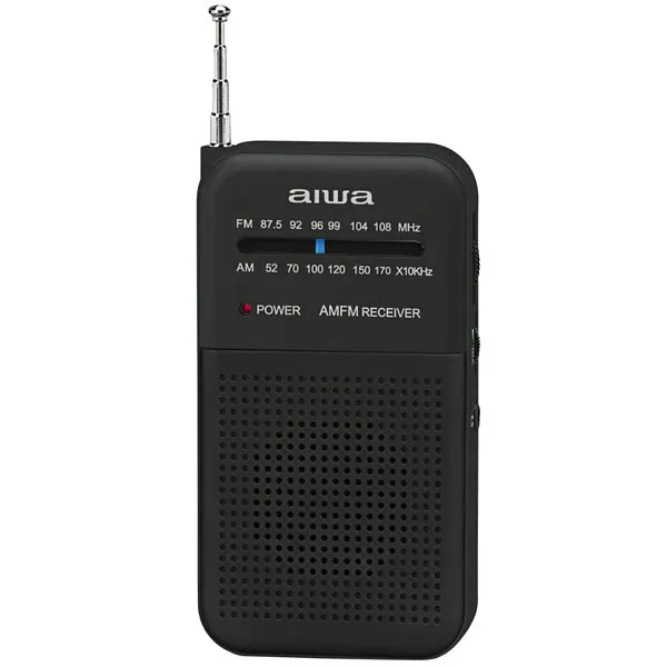 RADIO PORTATIL AIWA AW FML1 FM-AM ANALOGICO PILHA PRETO
