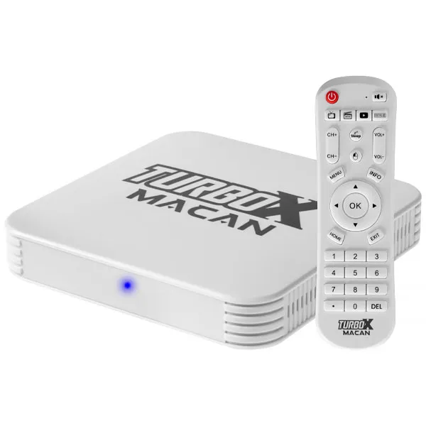 RECEPTOR FTA *AUDISAT MACAN TURBO X IPTV WIFI EMBUTIDO ANDROID 12 BRAN