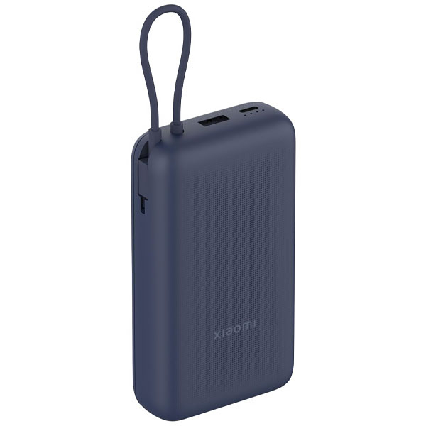 CARREGADOR PORTATIL USB-C XIAOMI PB2030MI 20000MAH 2SAIDA AZUL