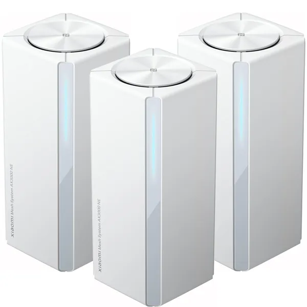 Roteador Wireless Xiaomi Mesh System AX3000 NE (3-PACK) RD28 Dual Band 2402 + 574 Mbps - Branco