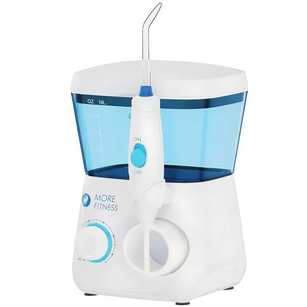 Irrigador Bucal More Fitness FC165 con 10 Niveles de Presión 600 ml Bivolt - Blanco/Azul