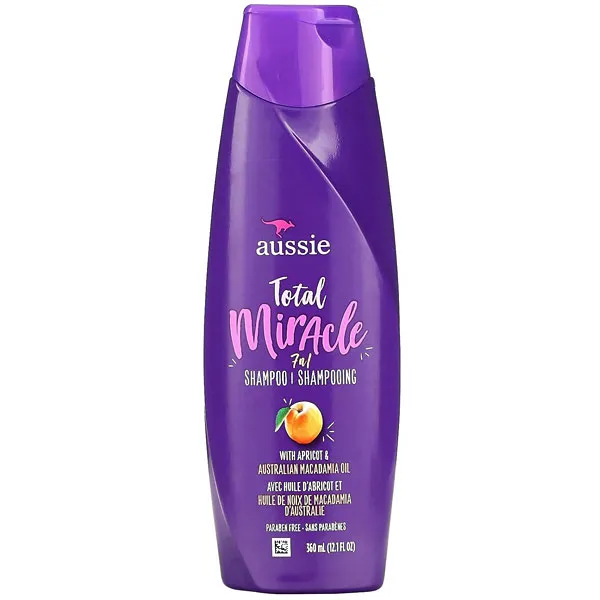 SHAMPOO AUSSIE MIRACLE TOTAL APRICOT&AUST MACADAMIA 7EM1 360ML(183362)