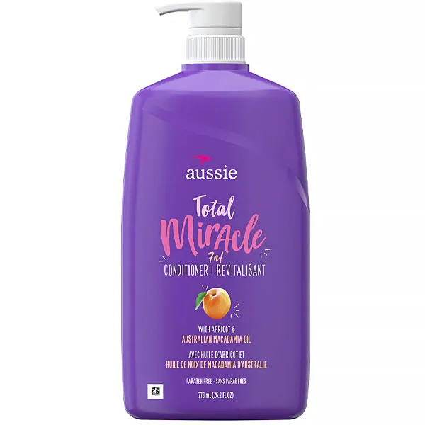 CONDICIONADOR AUSSIE MIRACLE TOTAL APRICOT&AUS MACADAMIA 7EM1 778(3409