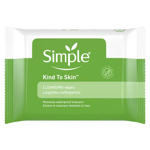 Lenço Demaquilante Simple Kind To Skin - 25 Unidades