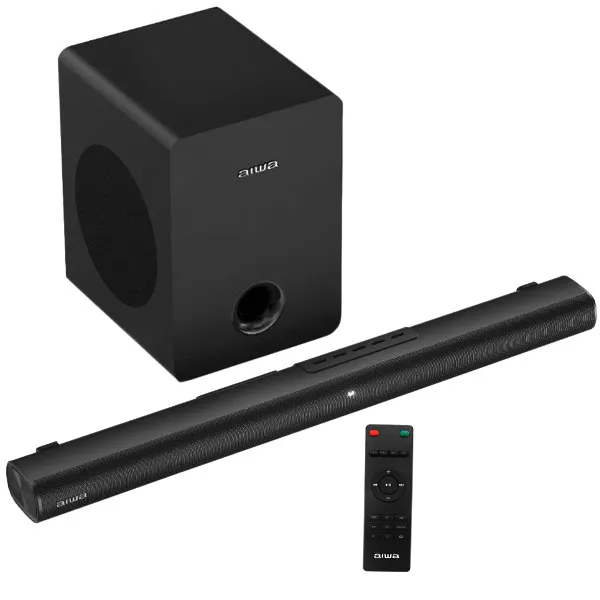 CAIXA DE SOM *AIWA AW-SBH16 2.1 SOUNDBAR USB BLUETOOTH 800WATTS 2V PRE