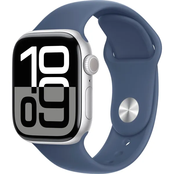 RELOGIO APPLE S10 42MM M/L GPS MWWC3LW/A SPORT SILVER/DENIM