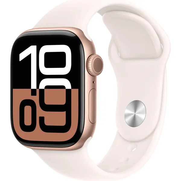 RELOGIO APPLE S10 46MM M/L GPS MWWU3LW/A SPORT ROSE GOLD/LIGHT BLUSH