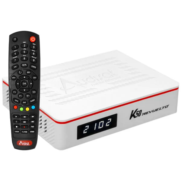RECEPTOR FTA *AUDISAT K50 REVUELTO IPTV WIFI EMBUTIDO BRANCO