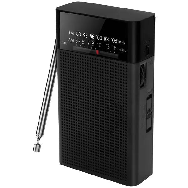 RADIO PORTATIL MEGASTAR CX17 FM AM PILHA PRETO