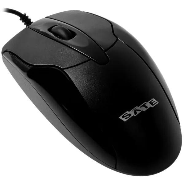 Mouse Óptico Satellite Pro Office A-502 USB até 1.200 DPI - Preto