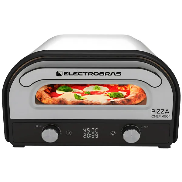 FORNO ELETRICO ELECTROBRAS EBHPZ450 PIZZA CHEF 220V/50/60HZ SILVER/PRE