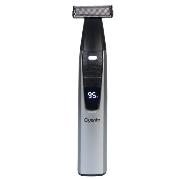 MAQUINA QUANTA QTCAT55 2EM1 RECARREGAVEL CINZA/PRETO