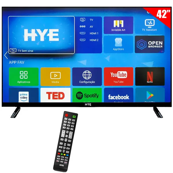 Smart TV LED 42" HYE HYE42ATFZ Full HD Android Wi-Fi con Conversor Digital
