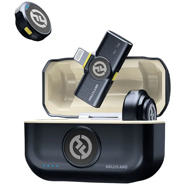 Micrófono Inalámbrico para Smartphone Hollyland LARK M2 con Lightning - Negro