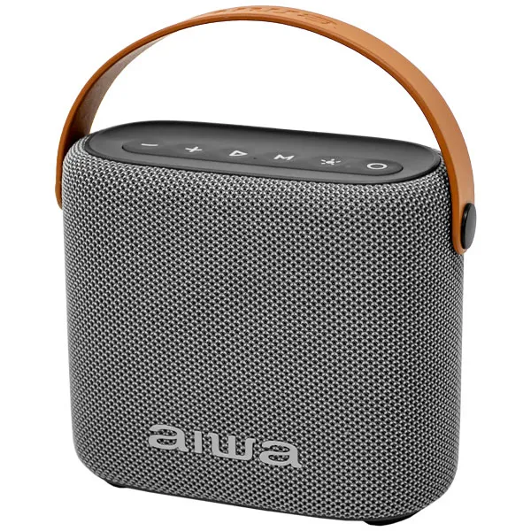 Speaker Aiwa AWSS70BTGC 14 watts com Bluetooth/Rádio FM/USB - Cinza