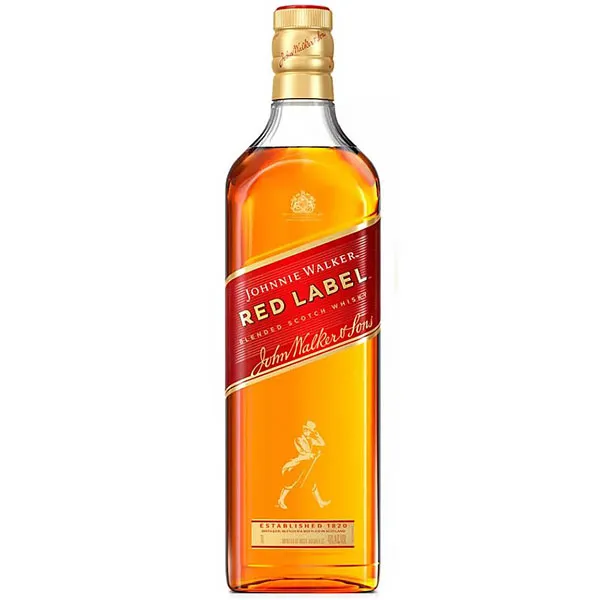 BEBIDA WHISKY JOHNNIE WALKER RED LABEL 1LITRO S/CAIXA (3602/0143)