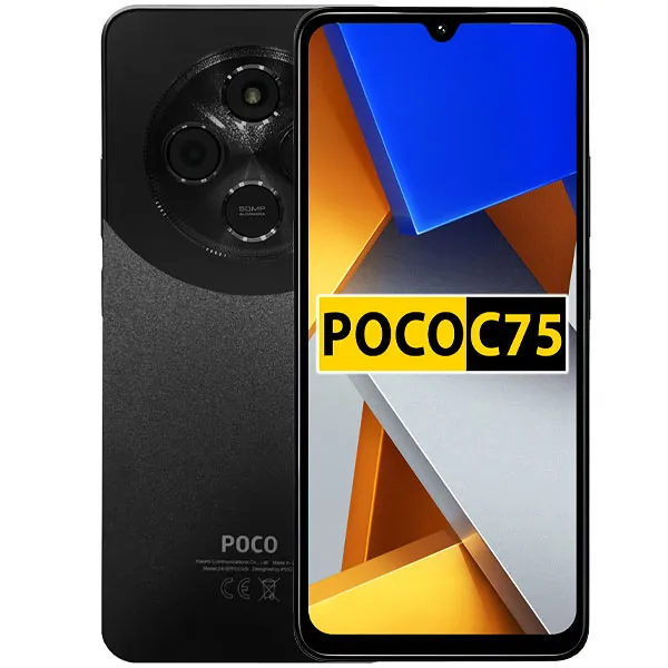 Smartphone Xiaomi POCO C75 NFC Dual SIM de 256GB/8GB RAM de 6.88" 50MP/13MP - Preto (Global)