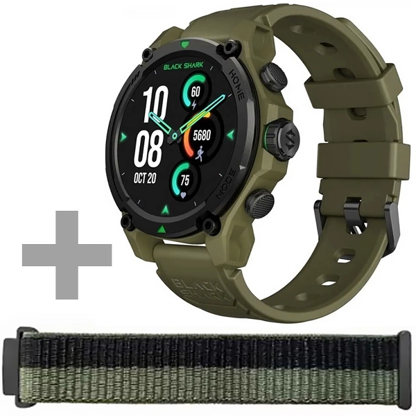 RELOGIO BLACK SHARK (XIAOMI) GS3 BS-GS3 GPS SMART WATCH ANATEL VERDE