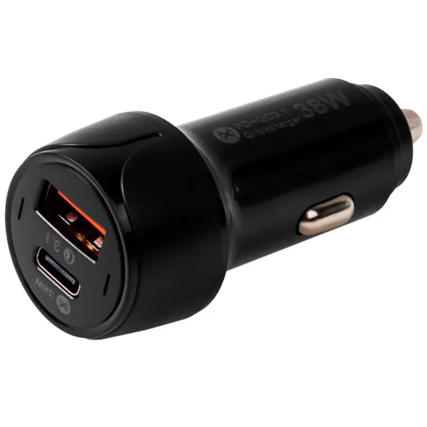 Cargador para Auto MOX MO-CC320 USB/USB-C - Negro