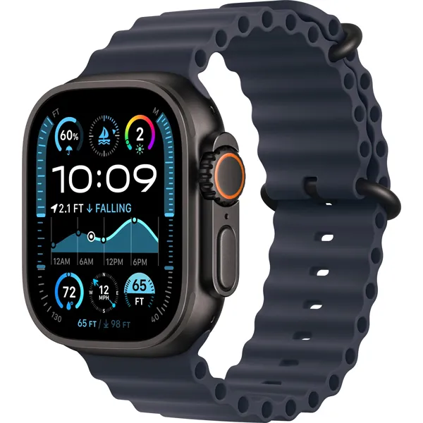 Apple Watch Ultra 2 49 mm/One Size MYTC3LW A2986 GPS + Celular - Black Titanium/Navy Ocean Band
