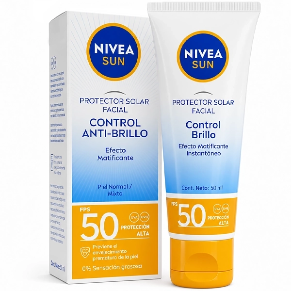 Protetor Solar Facial NIVEA Sun Control Anti-Brillo SPF50 50ml