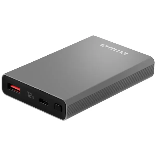 CARREGADOR PORTATIL USB AIWA AW-PF10000/26 10000MAH 2SAIDA CINZA