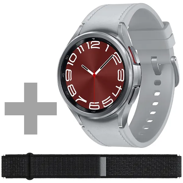 RELOGIO SAMSUNG WATCH 6 CLASSIC SM-R950NZSALTA 43MM SILVER+KIT SVR94LB