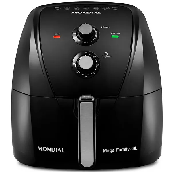 FRITADEIRA ELETRICA MONDIAL AFN80FB AIR FRYER 8LTS 220V/50/60HZ PRETO