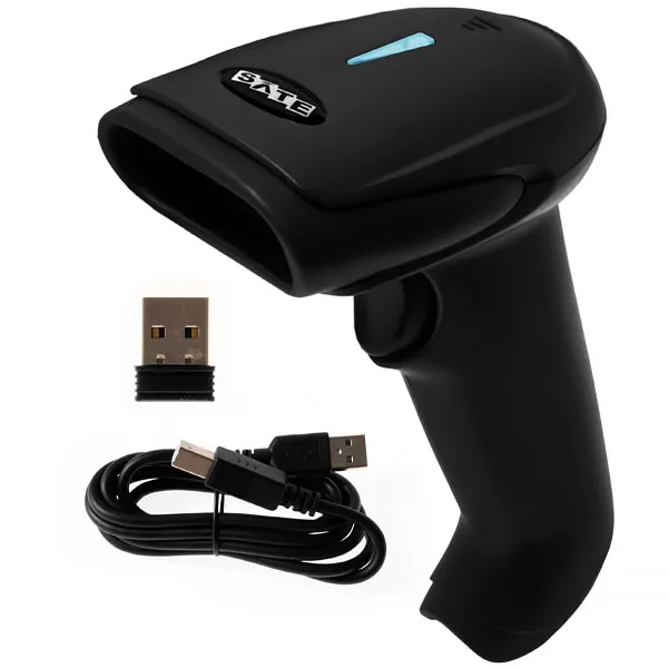 LEITOR DE CODIGO BARRA SATELLITE ASCAN02 1D/2D WIRELESS PRETO
