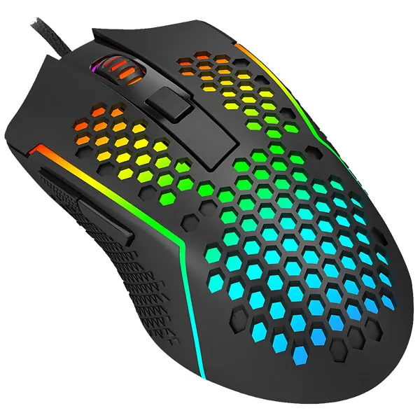 MOUSE REDRAGON M987K RGB REAPING GAMING USB OPTICO PRETO