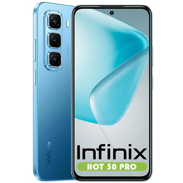 Smartphone Infinix HOT 50 Pro X6881 NFC Dual SIM de 256GB/8GB RAM de 6.78" 50+2MP/8MP - Glacier Blue