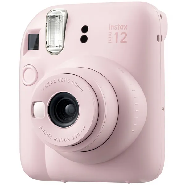 CAMERA FUJIFILM INSTAX MINI 12 COM FLASH PILHA ROSA/CLARO
