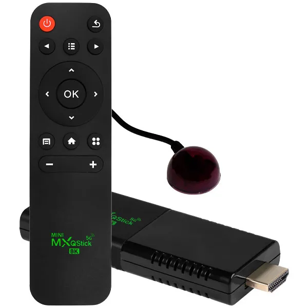 TV Box MXQ Mini Stick 8K Ultra HD de 128GB/32GB de RAM - Preto
