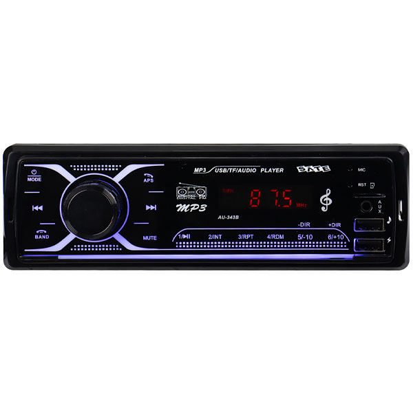 TOCA RADIO SATELLITE AU343B BLUETOOTH USB M.SD AUXILIAR PRETO