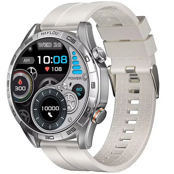 RELOGIO HAYLOU SOLAR 5 HF004 (LS20) SMART WATCH SILVER/BEIGE (4960)