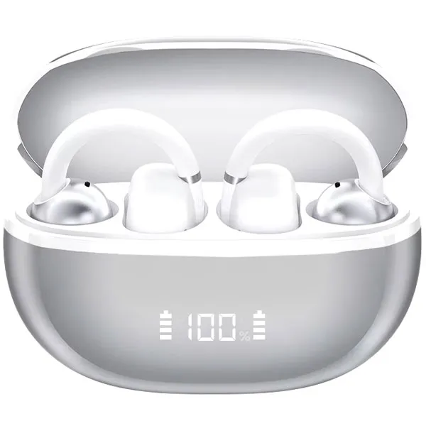 Fone de Ouvido Sem Fio Haylou Airfree OW03 - Prata/Branco