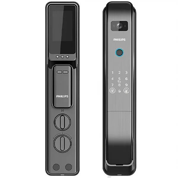 FECHADURA PHILIPS DDL303-VP-5HWS SMART DOORLOCK CAMERA PRETO