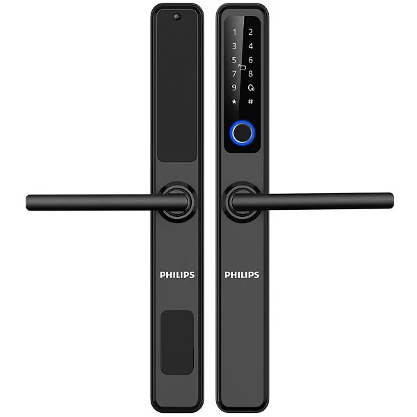 Cerradura Electrónica para Puertas Philips EasyKey 6000 Series DDL608-5HWS - Negra