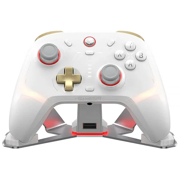 Controle Sem Fio GameSir Cyclone 2 para PC/Switch/Smartphone - Phantom White + Base de Carga