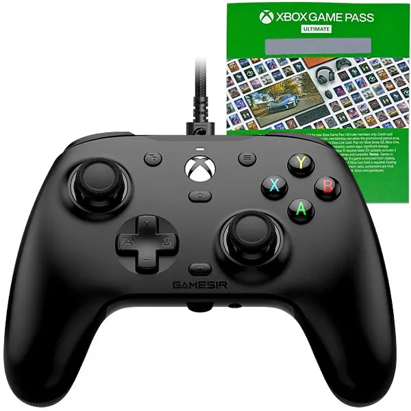 Controle GameSir G7 HE para PC/Xbox - Preto + Game Pass Ultimate