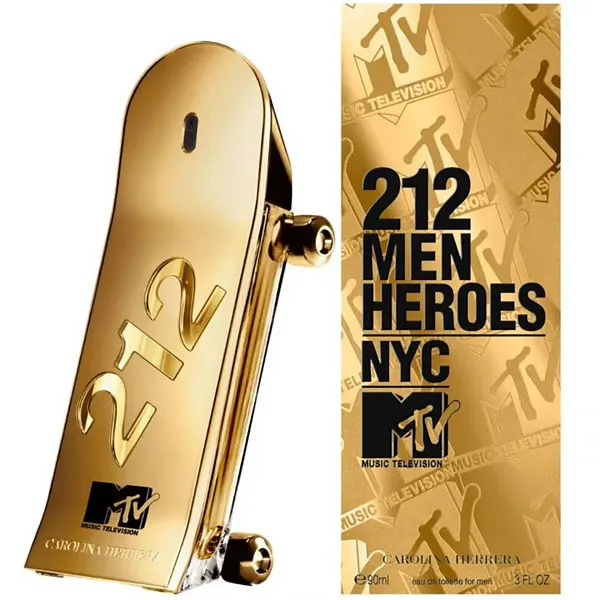 PERFUME MASCULINO CAROLINA HERRERA 212 MEN HEROES NYC MTV EDT 90ML(550