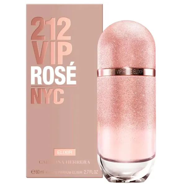 PERFUME FEMININO CAROLINA HERRERA 212 VIP ROSE ELIXIR EDP 80ML (083482