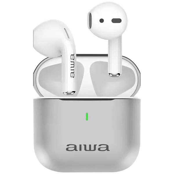 FONE BT *AIWA AWTWSG100ME TWS EARBUDS C/MICROFONE BRANCO/SILVER