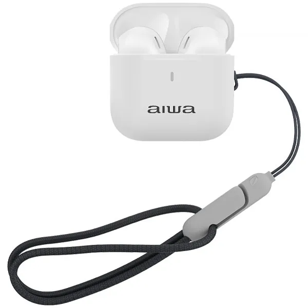 FONE BT *AIWA AWTWSG100W TWS EARBUDS C/MICROFONE BRANCO