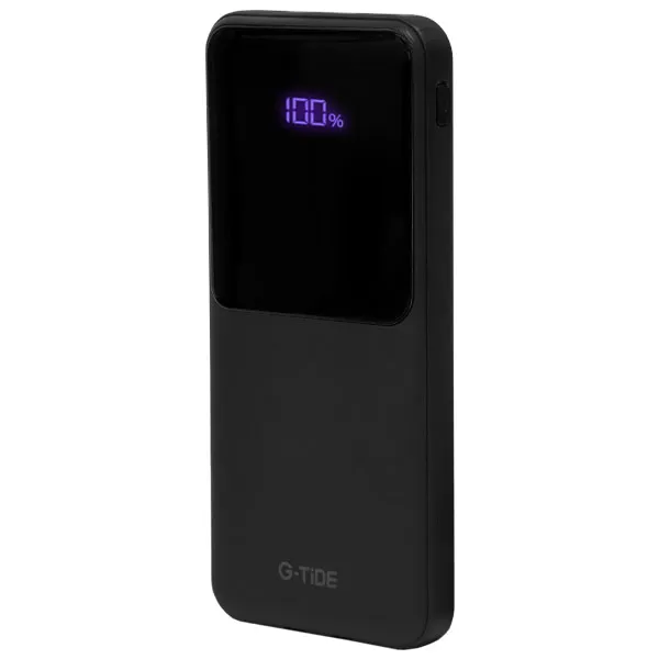 CARREGADOR PORTATIL USB G-TIDE EASY 1 10000MAH 5SAIDA PRETO