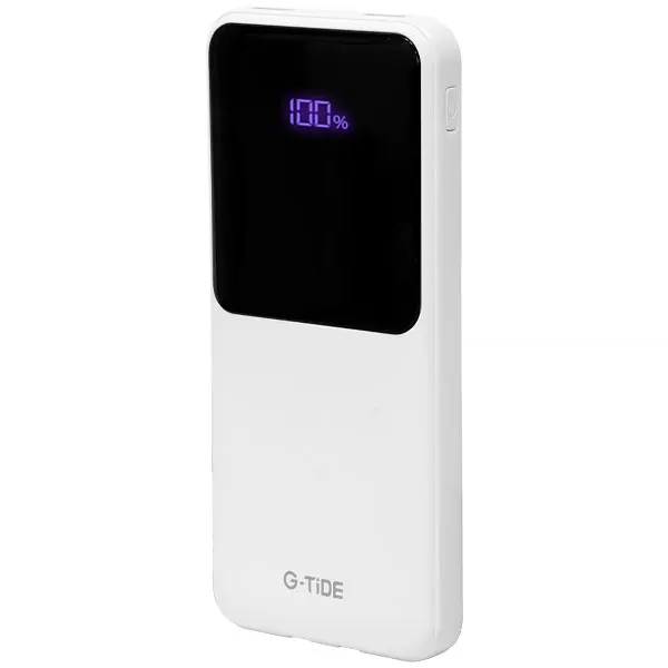 CARREGADOR PORTATIL USB G-TIDE EASY 1 10000MAH 5SAIDA BRANCO