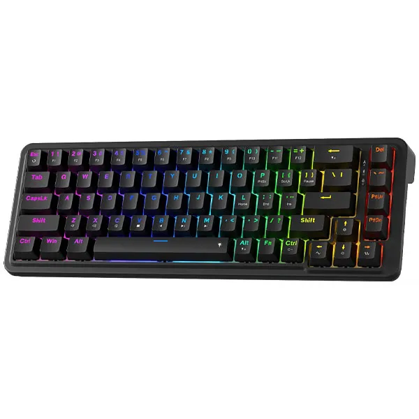 Teclado Gaming Mecánico Redragon Nova K709 Inglés USB con Backlight RGB - Negro