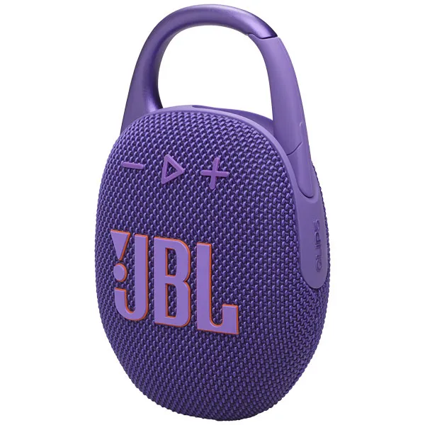 Speaker JBL Clip 5 7 watts RMS com Bluetooth - Roxo
