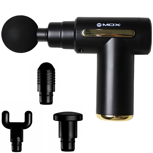 MASSAGEADOR MOX MO-MG60 RECARREGAVEL 2V PRETO/DOURADO