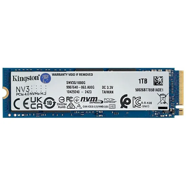 HD KINGSTON SSD  SNV3S/1000G 1TB NV3 M.2 PCIE NVME AZUL
